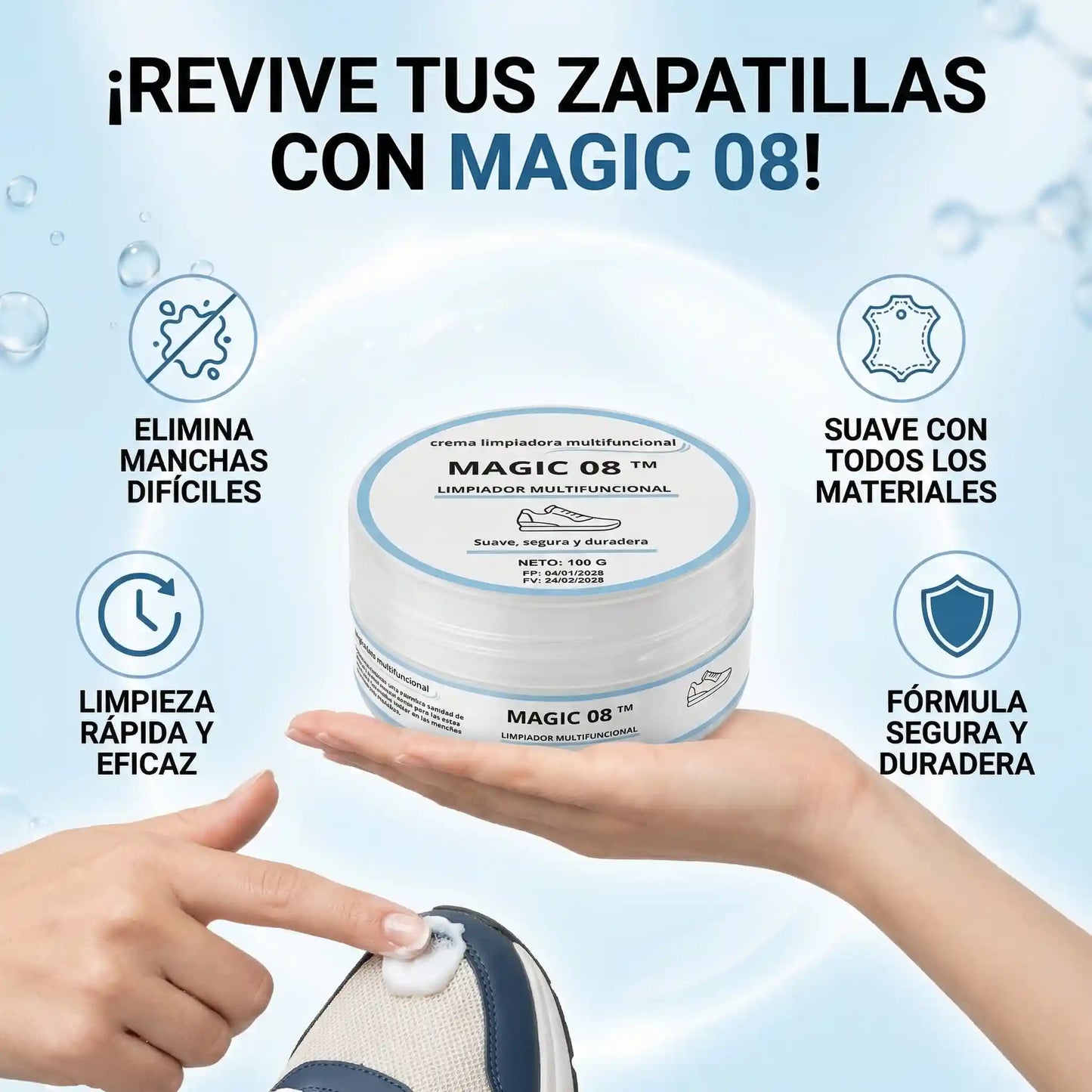 Limpiador Multifuncional de calzados Magic 08