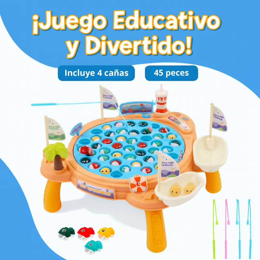 Juego de Pesca Didáctico - 4 Jugadores
