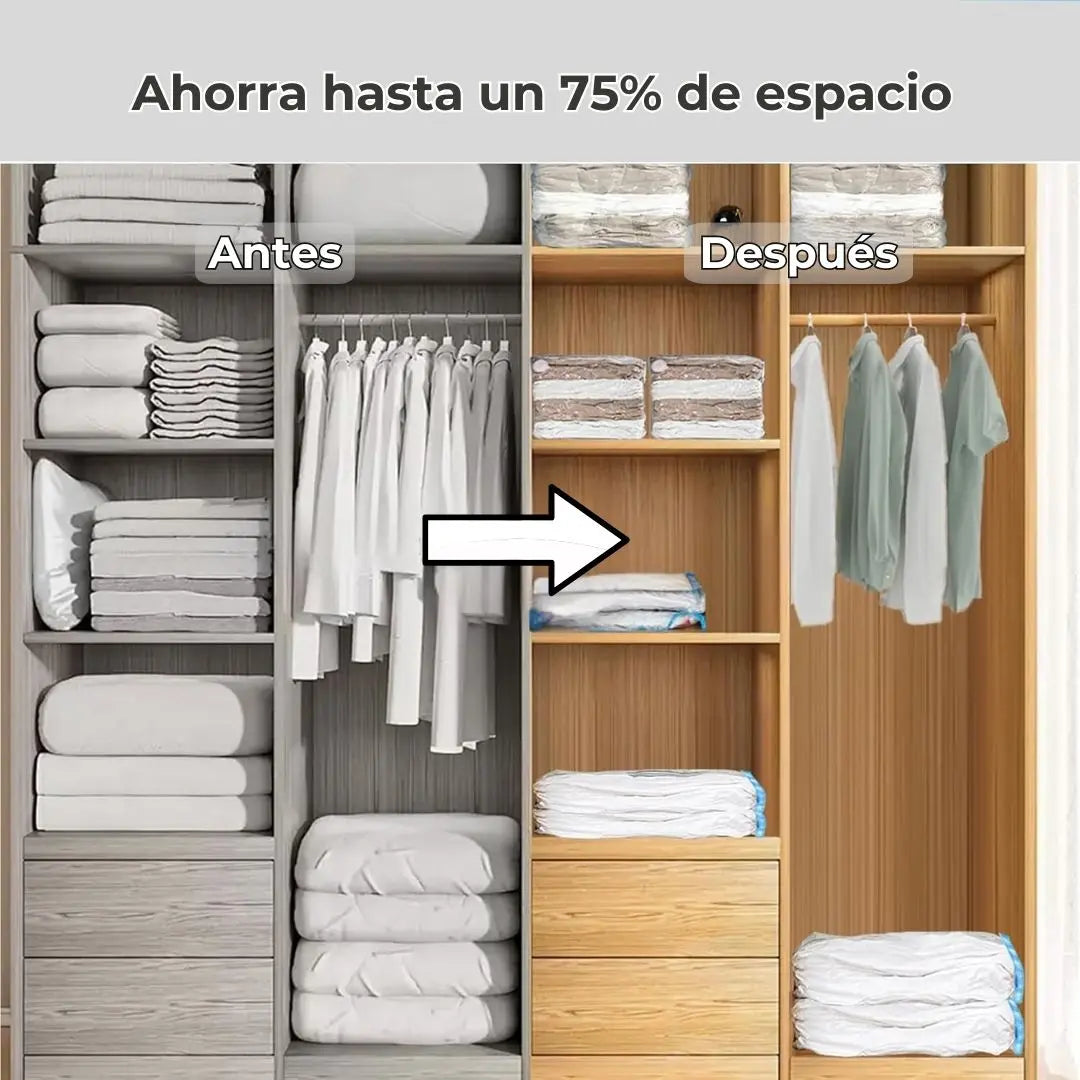 Packs de Bolsas al Vacío + Succionador Eléctrico
