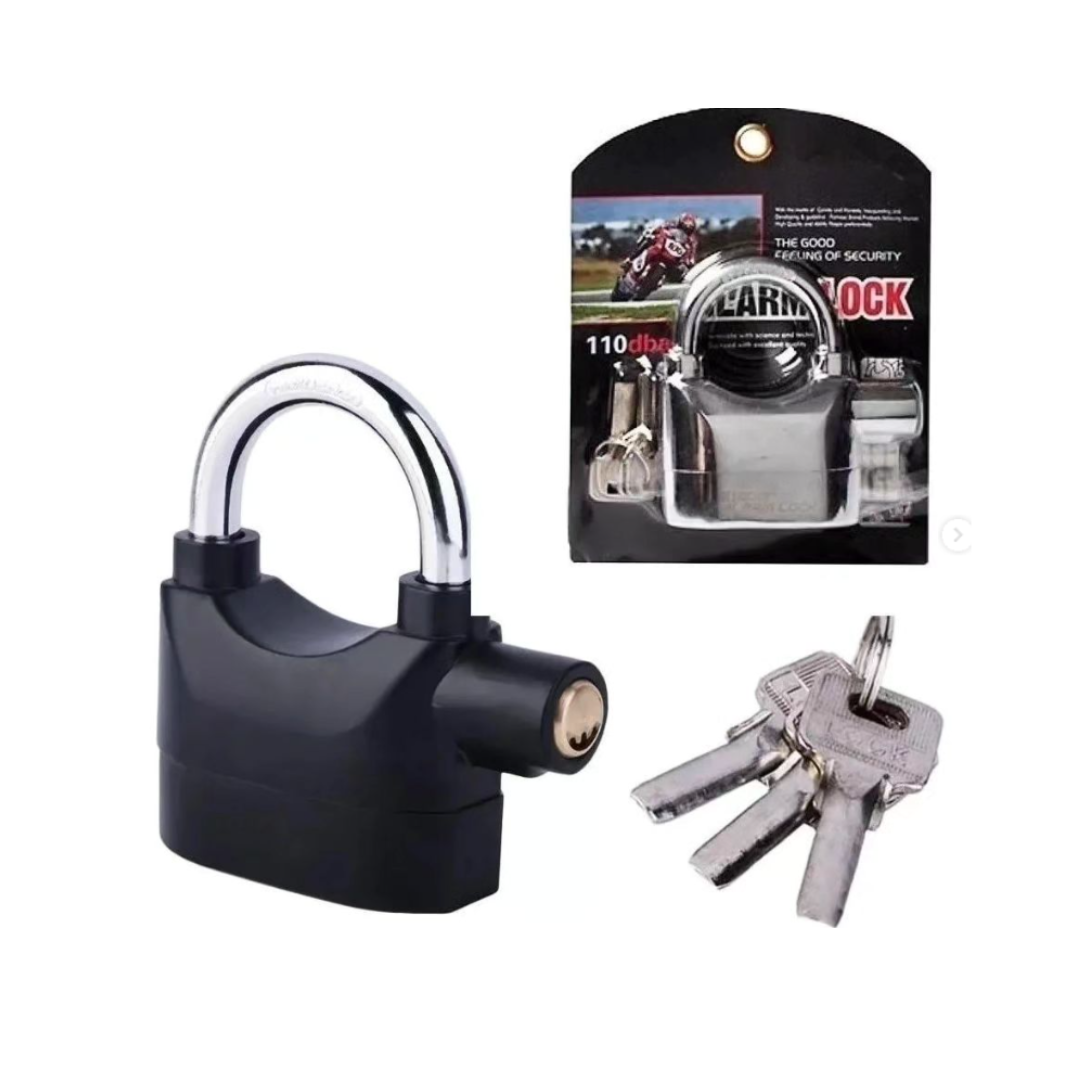 Candado alarma (Moto, bicicleta, casa y negocio)