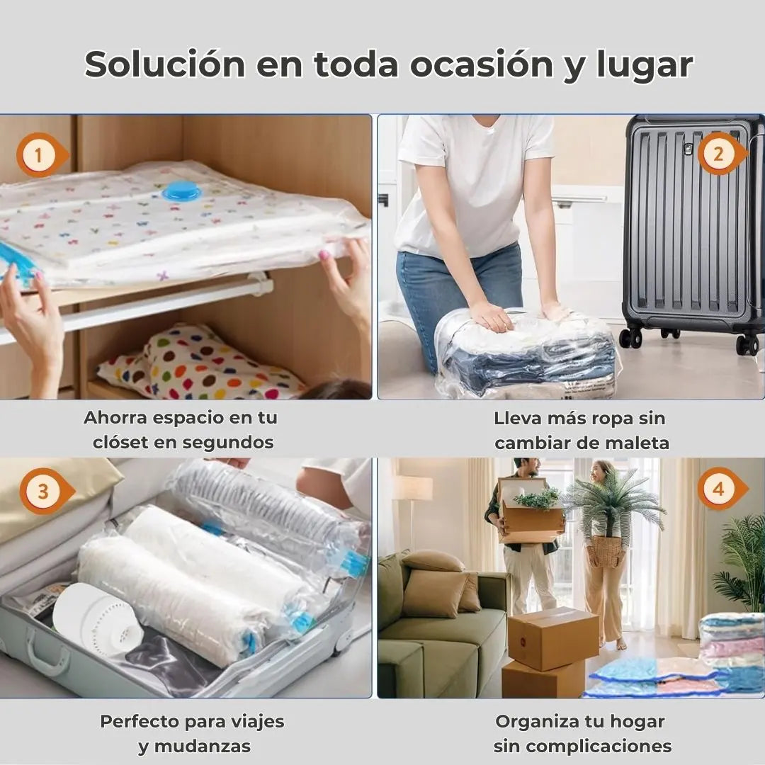 Packs de Bolsas al Vacío + Succionador Eléctrico