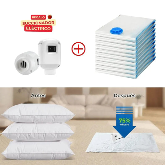 Packs de Bolsas al Vacío + Succionador Eléctrico