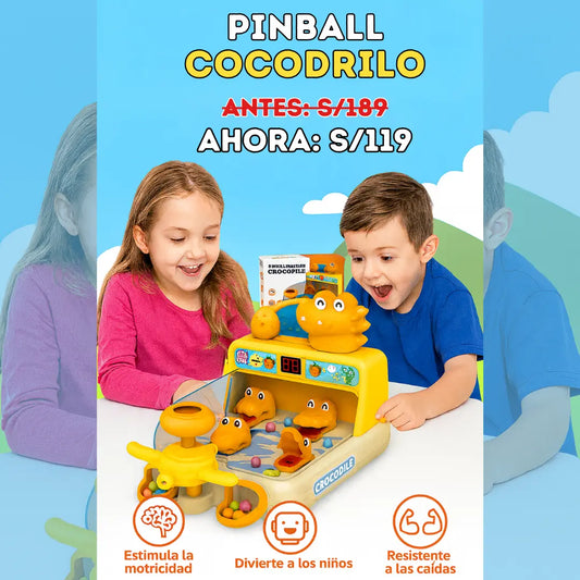 Pinball de Cocodrilo - Juego de Habilidad